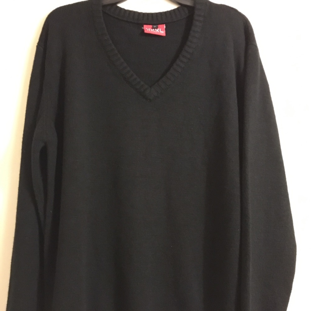black sweater